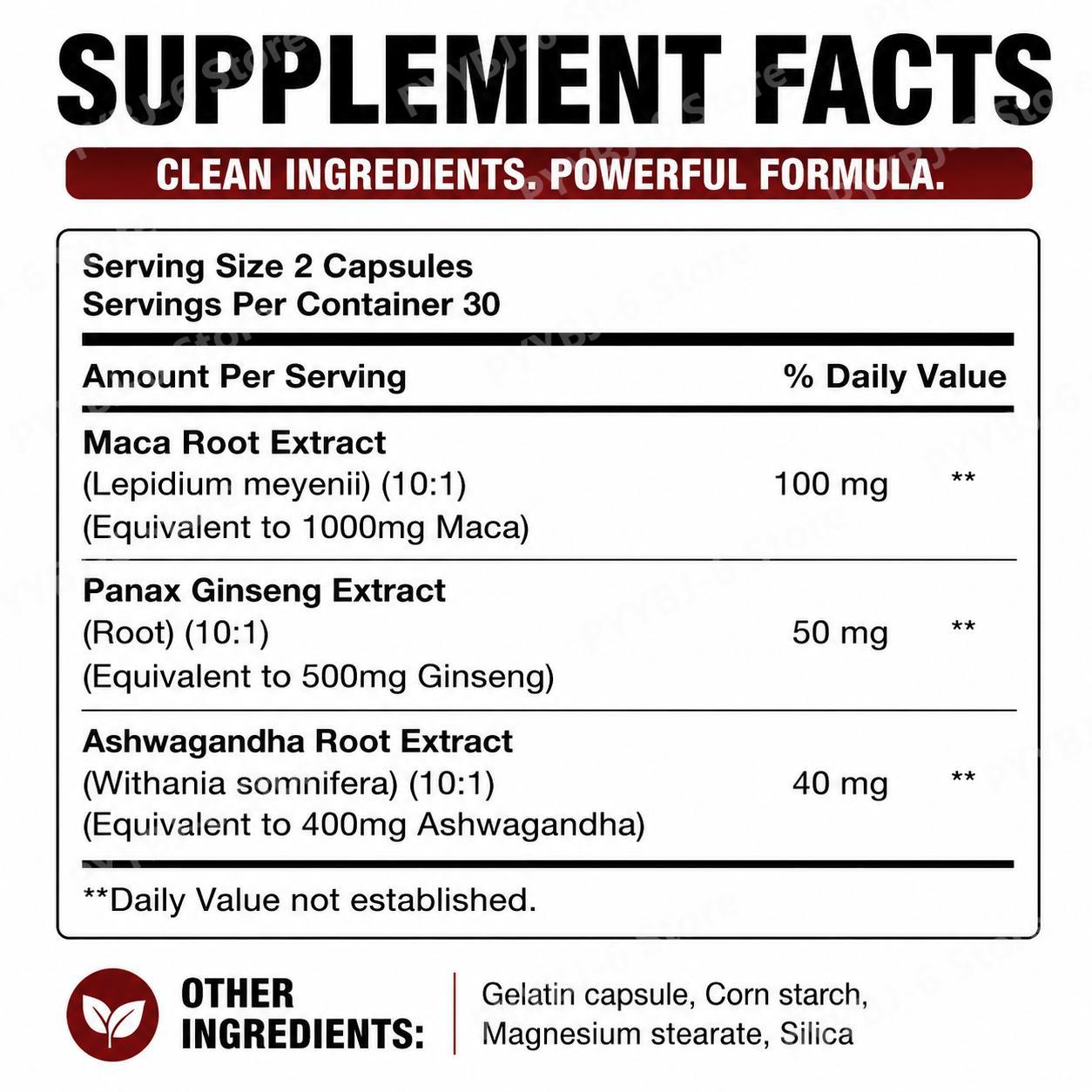 Capsules Googeer Maca avec Mac - Valerian Root Capsule avis et prix