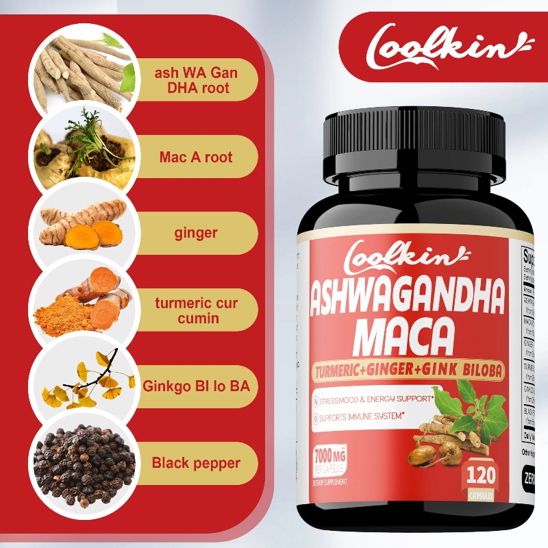 Suppléments Ashwagandha et Mac - Valerian Root Capsule avis et prix