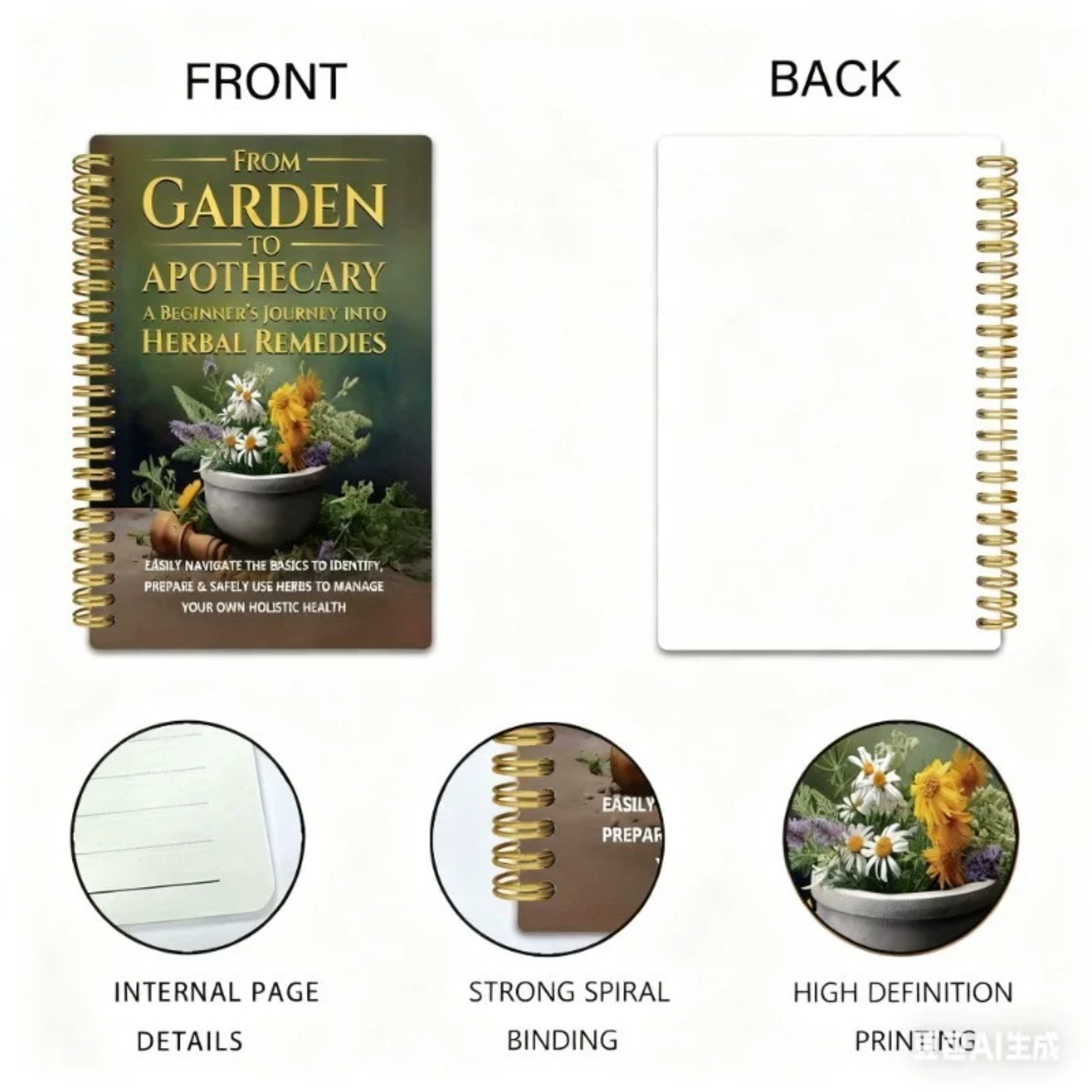 Du jardin à l'apothicaire : un - Herbal Wellness Book avis et prix